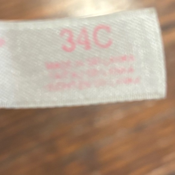 Victoria’s Secret Pink Leopard Cheetah Print Logo Strapless Push Up Bra Sz 34C - Picture 5 of 5